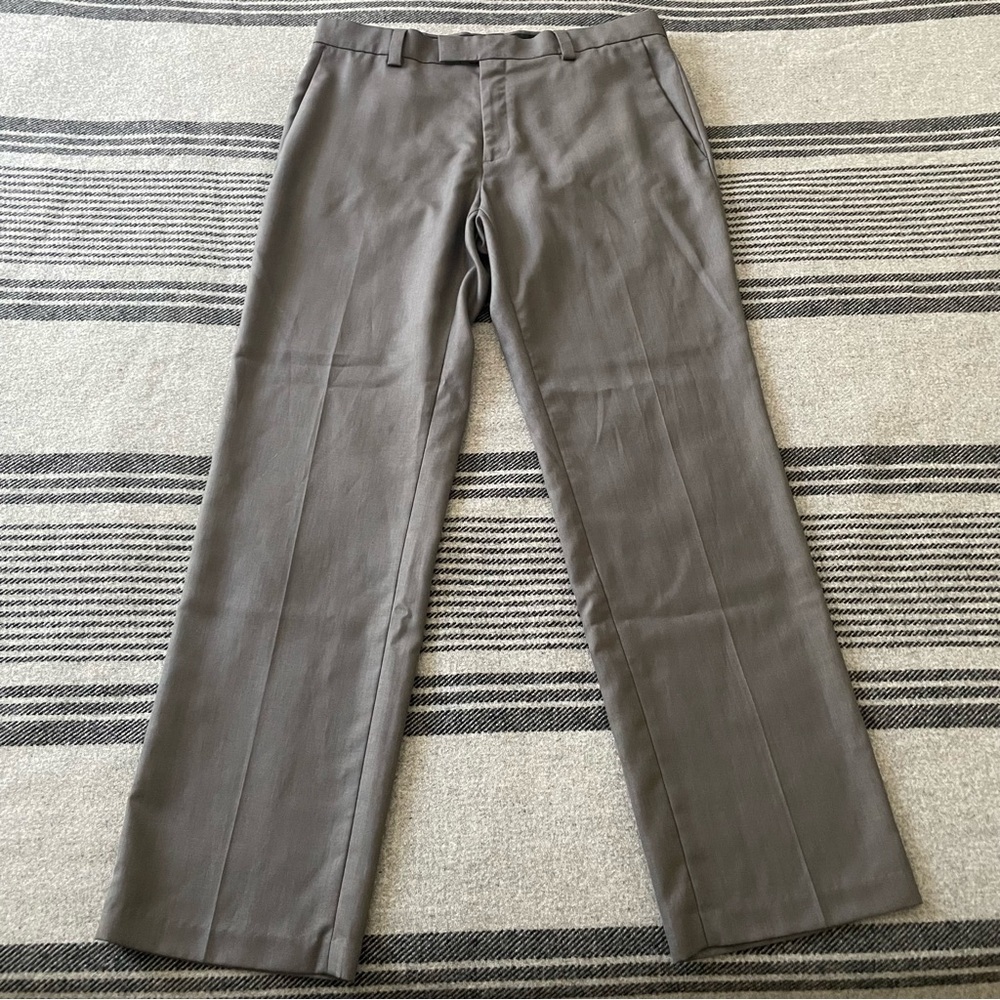 Kenneth Cole Men's 34x32 Grey Dress Pants